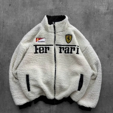 Black FRR Kürklü Çift Taraflı Unisex Mont