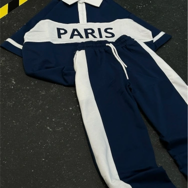 PRS Unisex Oversize Eşofman Takımı - Lacivert