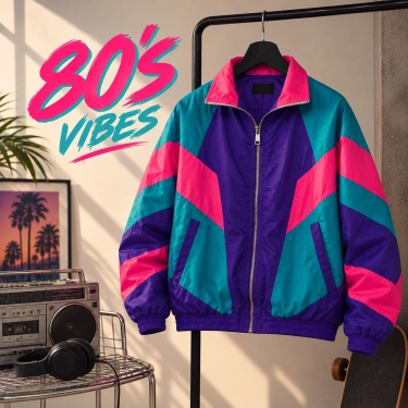 80ler Vintage Unisex Bomber Ceket- ÖN SATIŞ