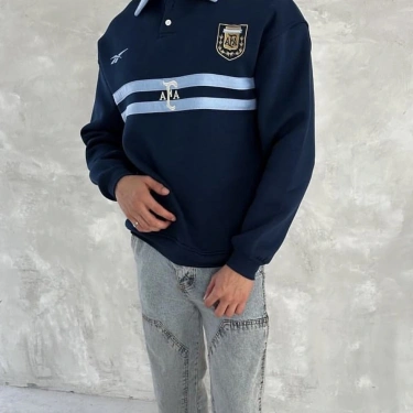 AJ Polo Yaka Unisex Sweatshirt