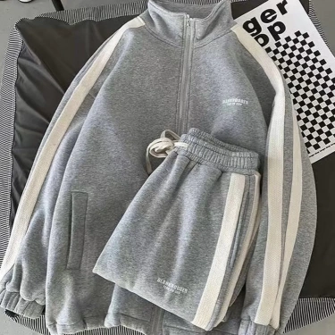 Blank Unisex Şardonlu Eşofman Takımı-Gri