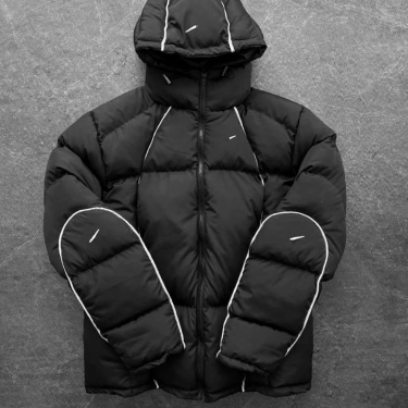 NK Biyeli Dolumlu Unisex Mont-Siyah