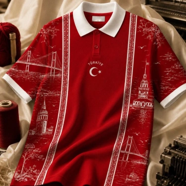 Yeni Sezon Premium Türkiye Tişört-Kırmızı