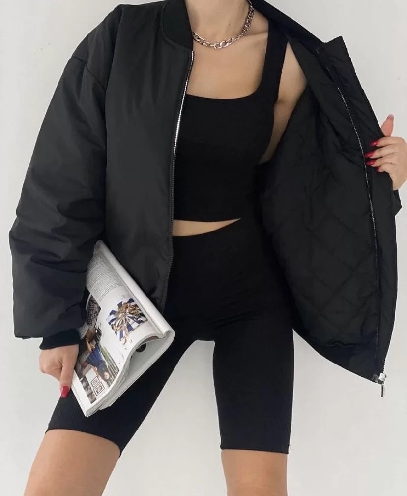 Basic Unisex Bomber Ceket