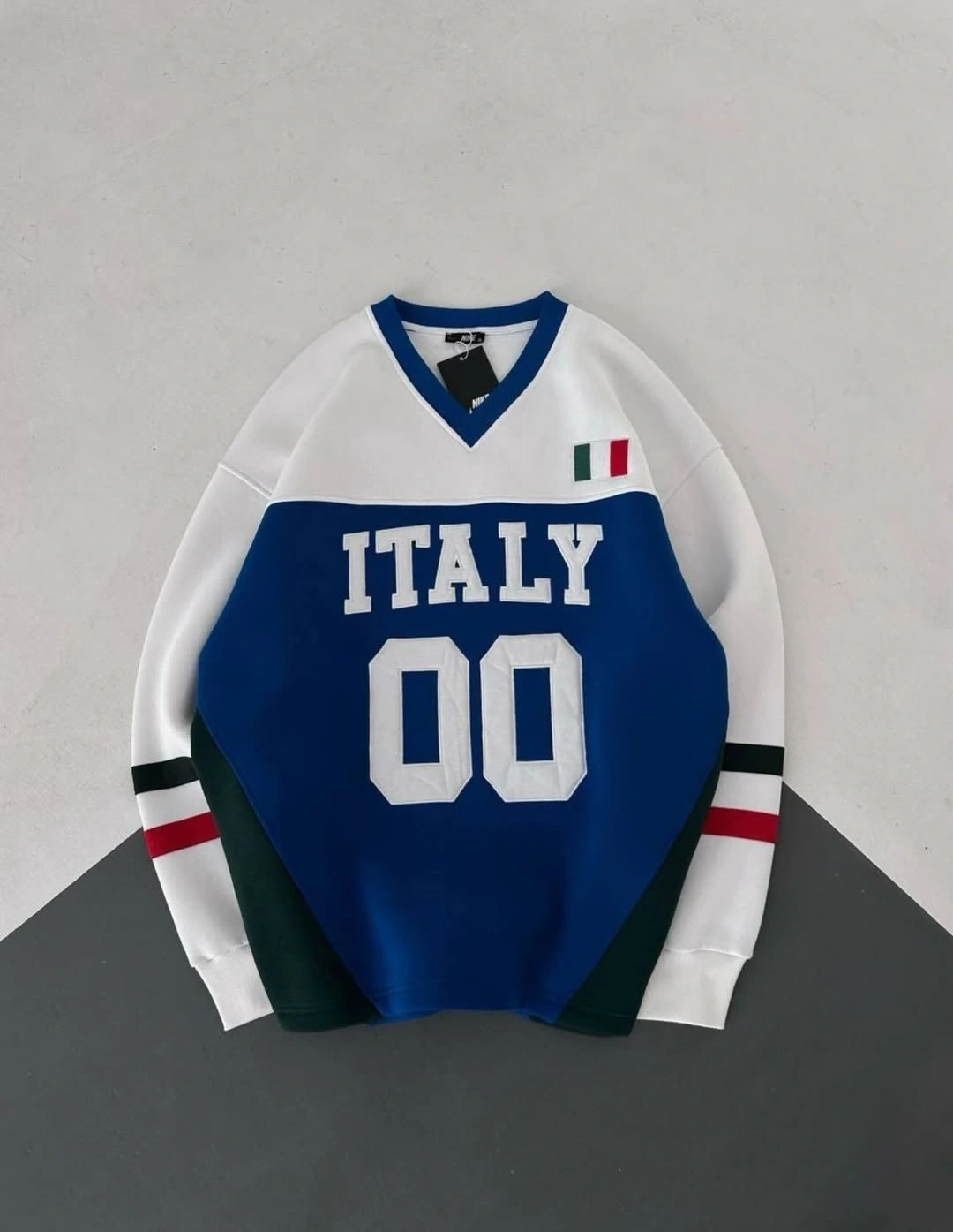 00 ITL Şardonlu Unisex Sweatshirt