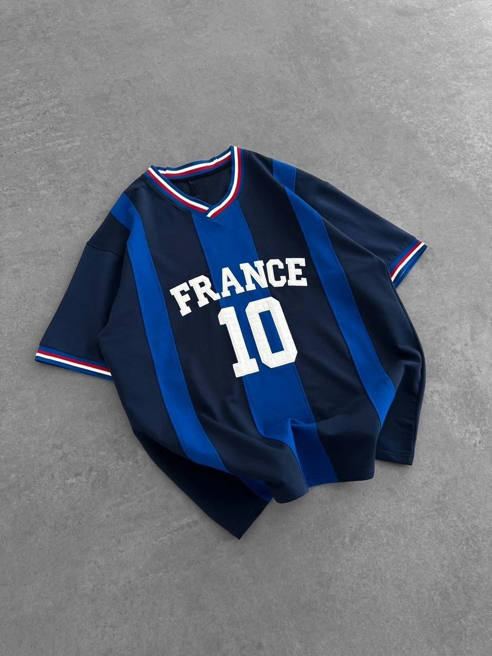 10 Frnc Şeritli Premium Unisex Tişört