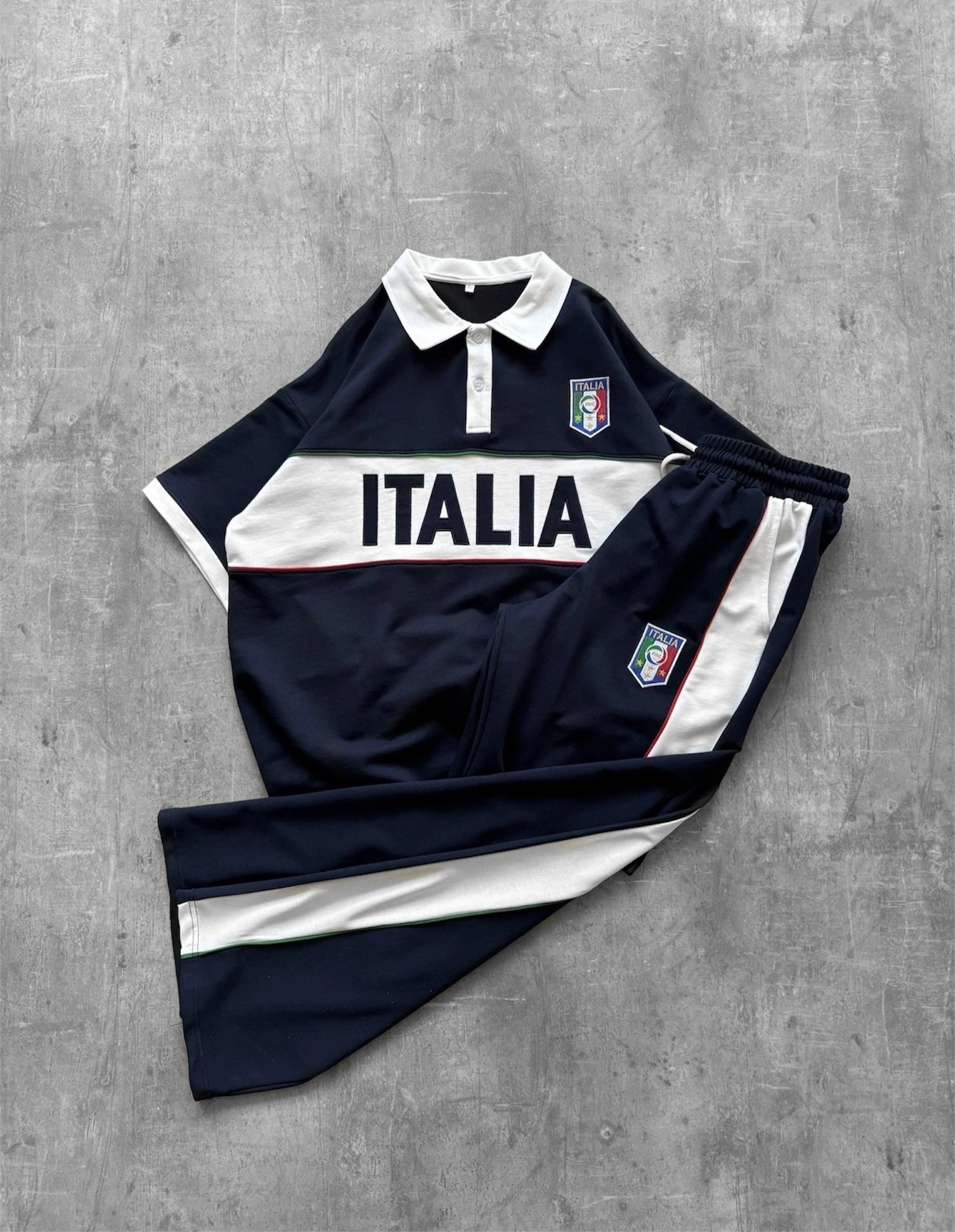 ITL Oversize Unisex Eşofman Takımı - Lacivert