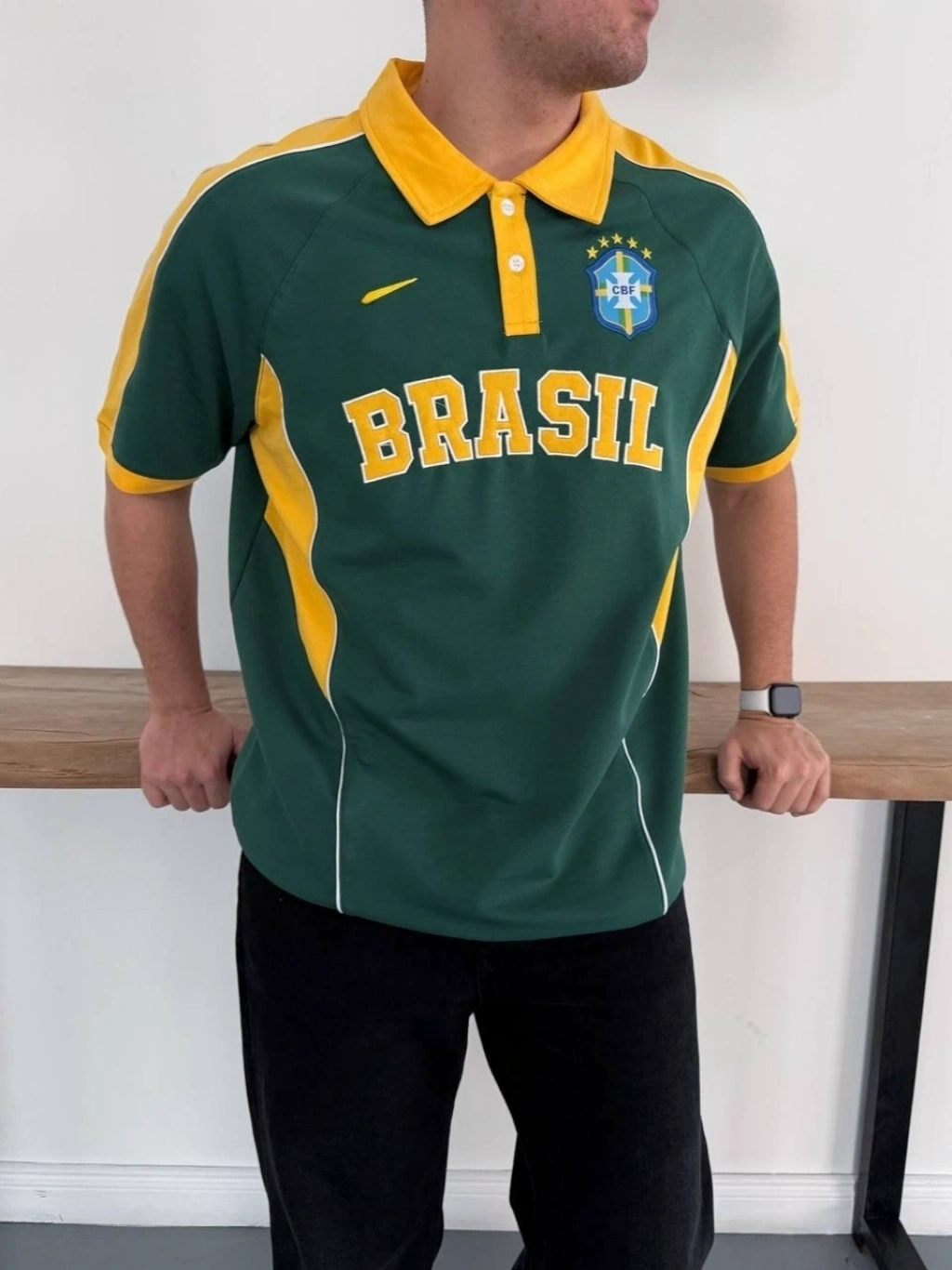 BRSL Unisex Oversize Tshirt-Yeşil