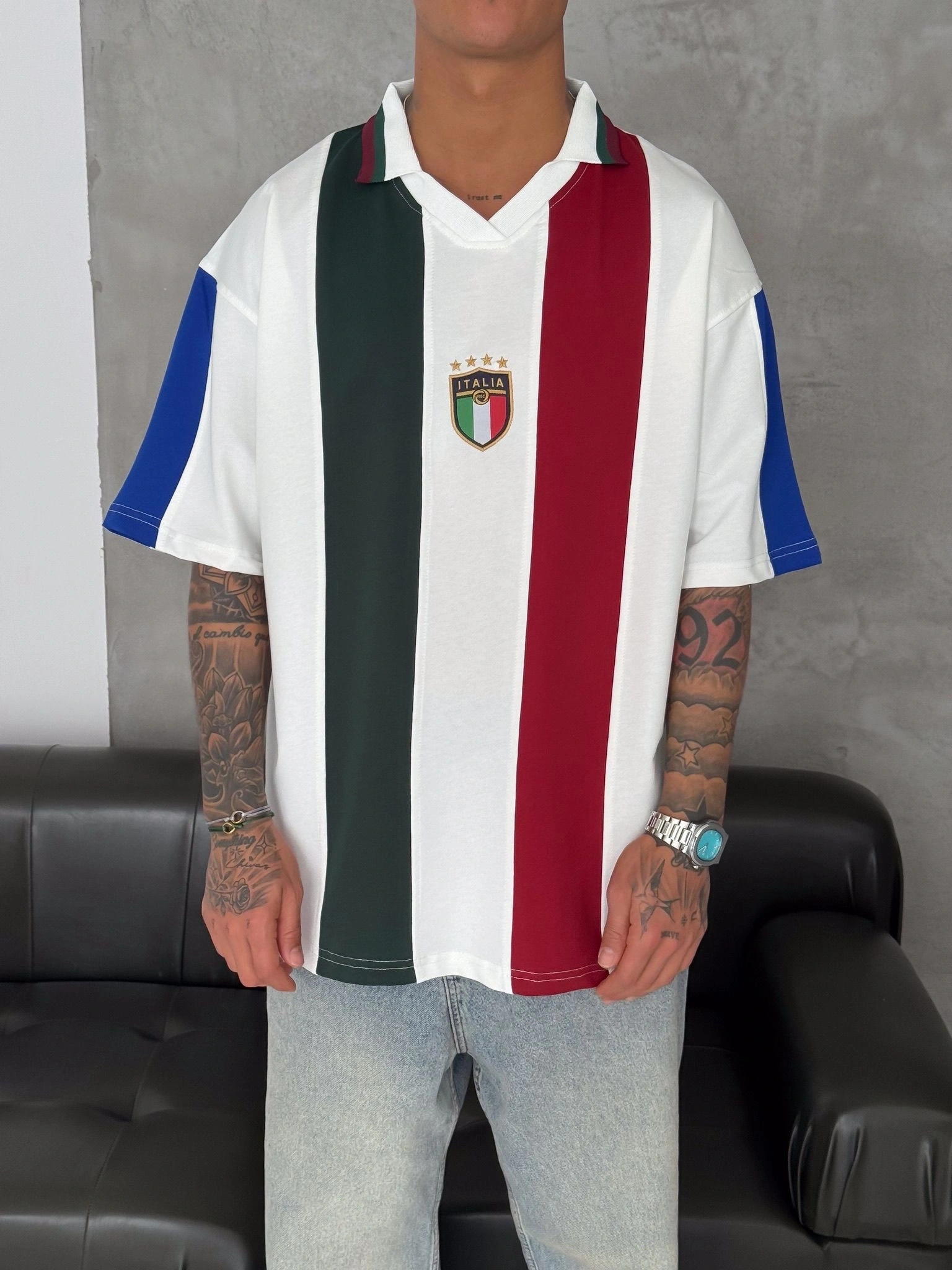 Parçalı ITL Oversize Tshirt