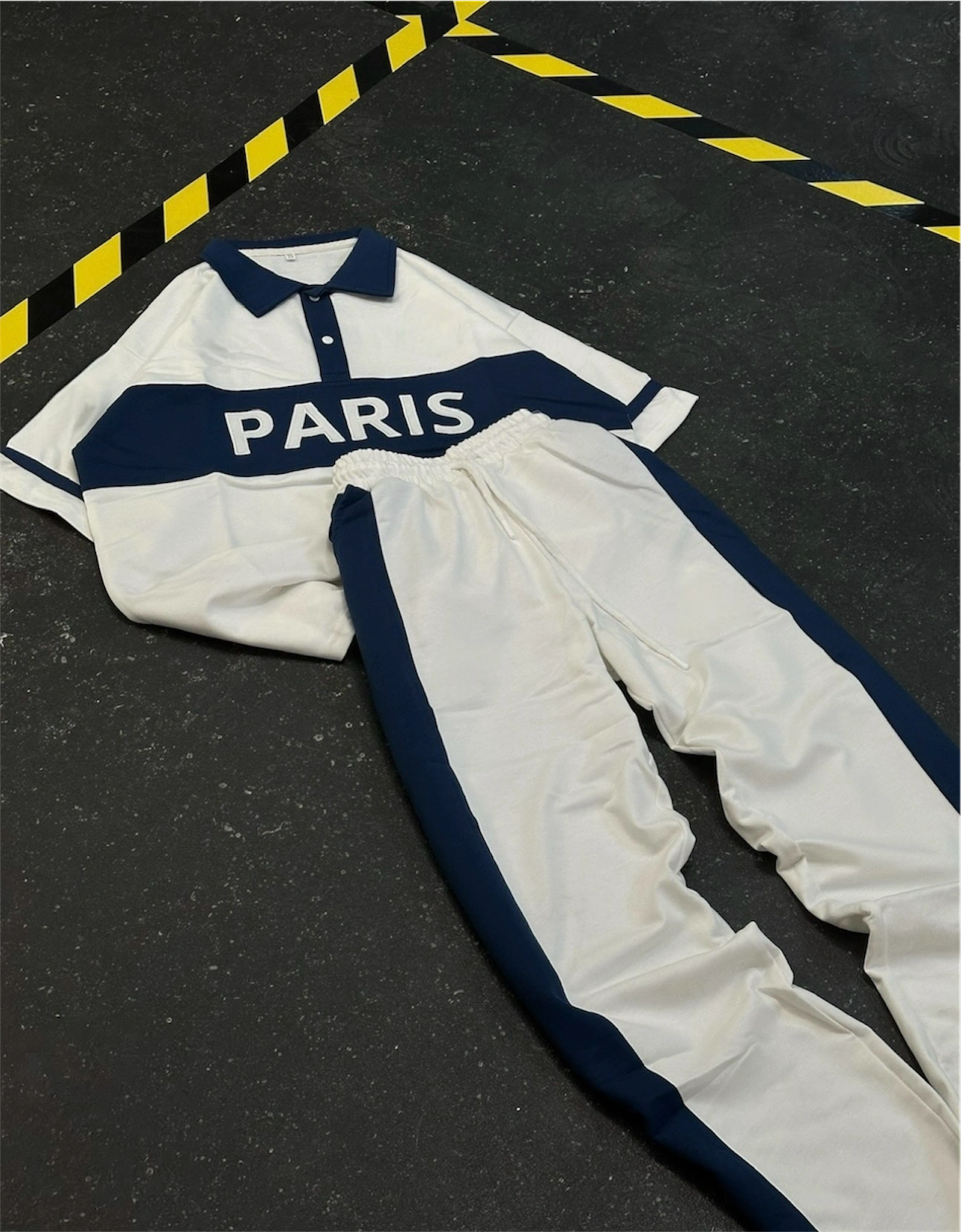 PRS Unisex Oversize Eşofman Takımı - Beyaz