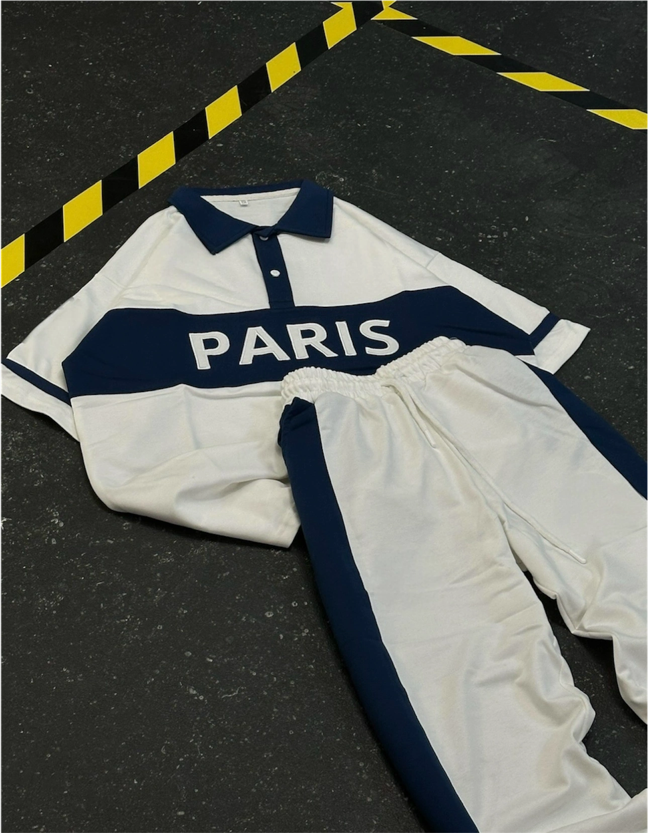 PRS Unisex Oversize Eşofman Takımı - Beyaz