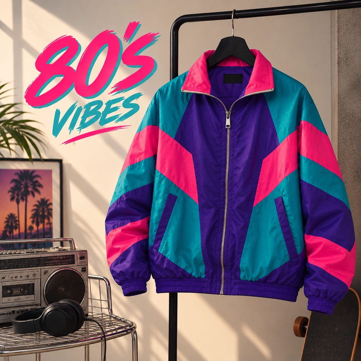 80ler Vintage Unisex Bomber Ceket- ÖN SATIŞ