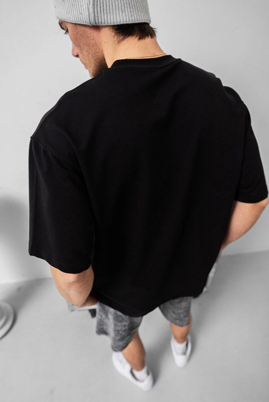 Basic Oversize Unisex Tshirt - Siyah