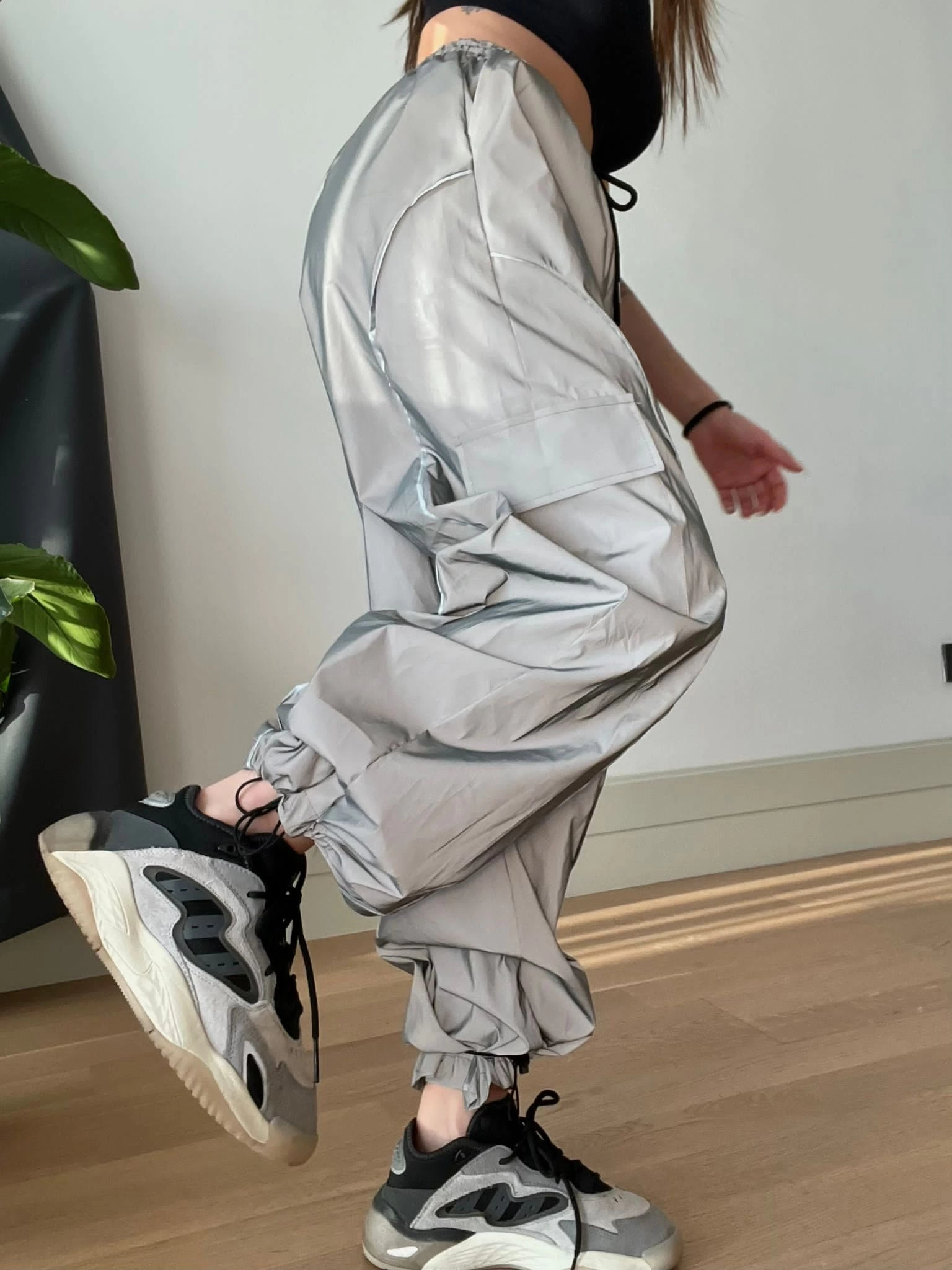 Full Reflektör Unisex Paraşüt Pantolon