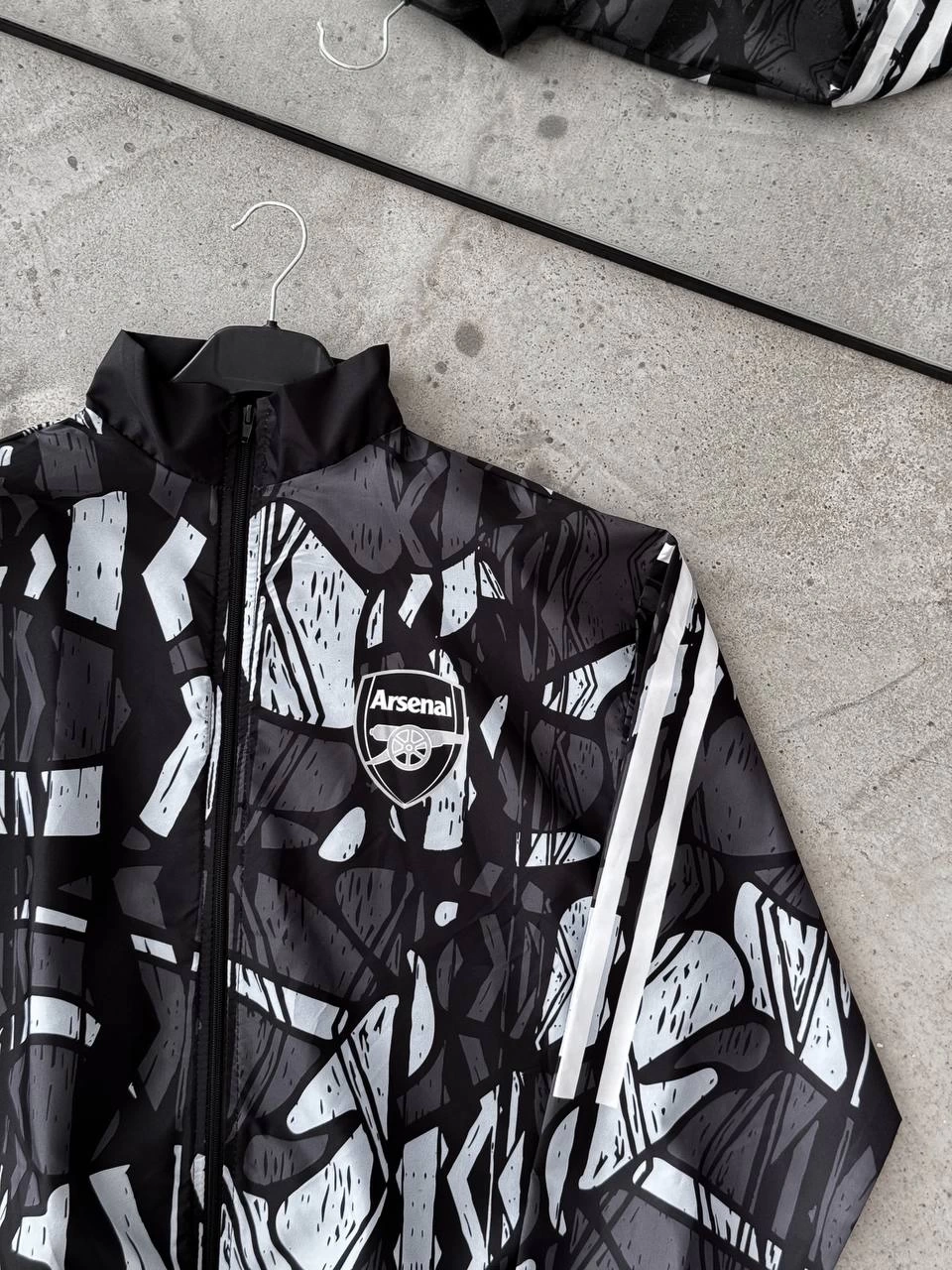 Kol Çizgili Unisex Paraşüt Ceket