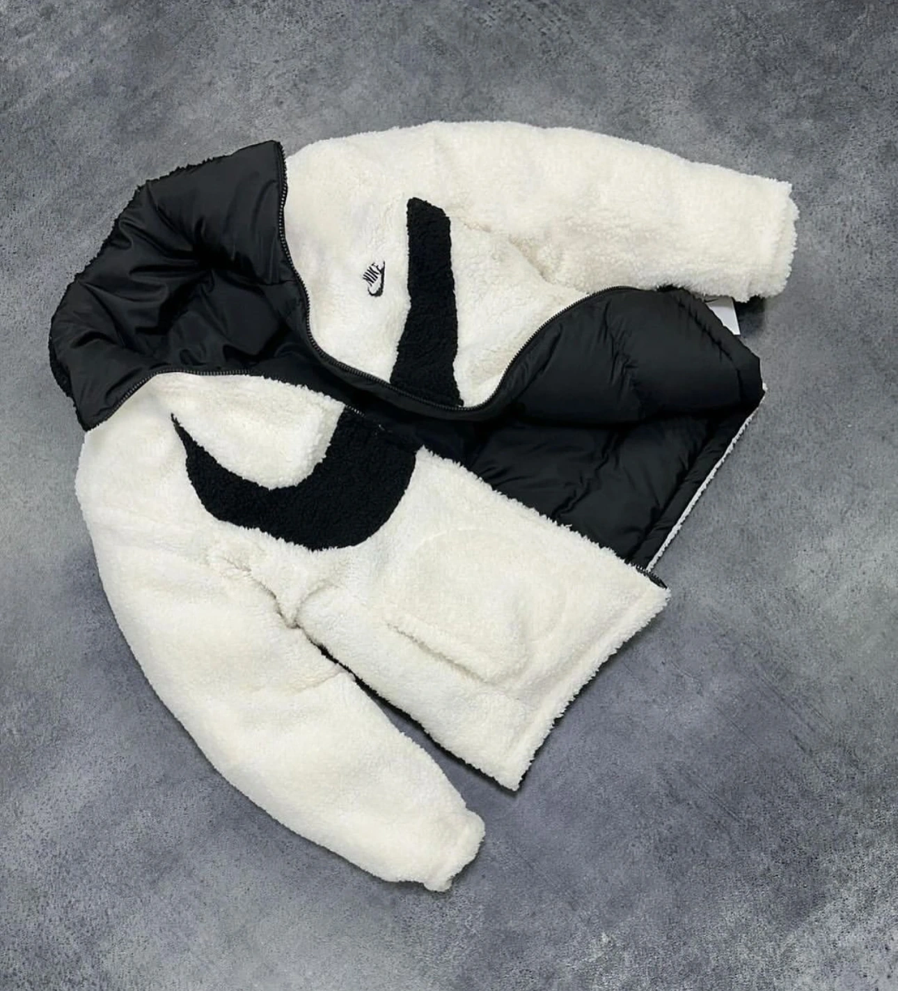 NK Çift Taraflı Unisex Mont-Siyah