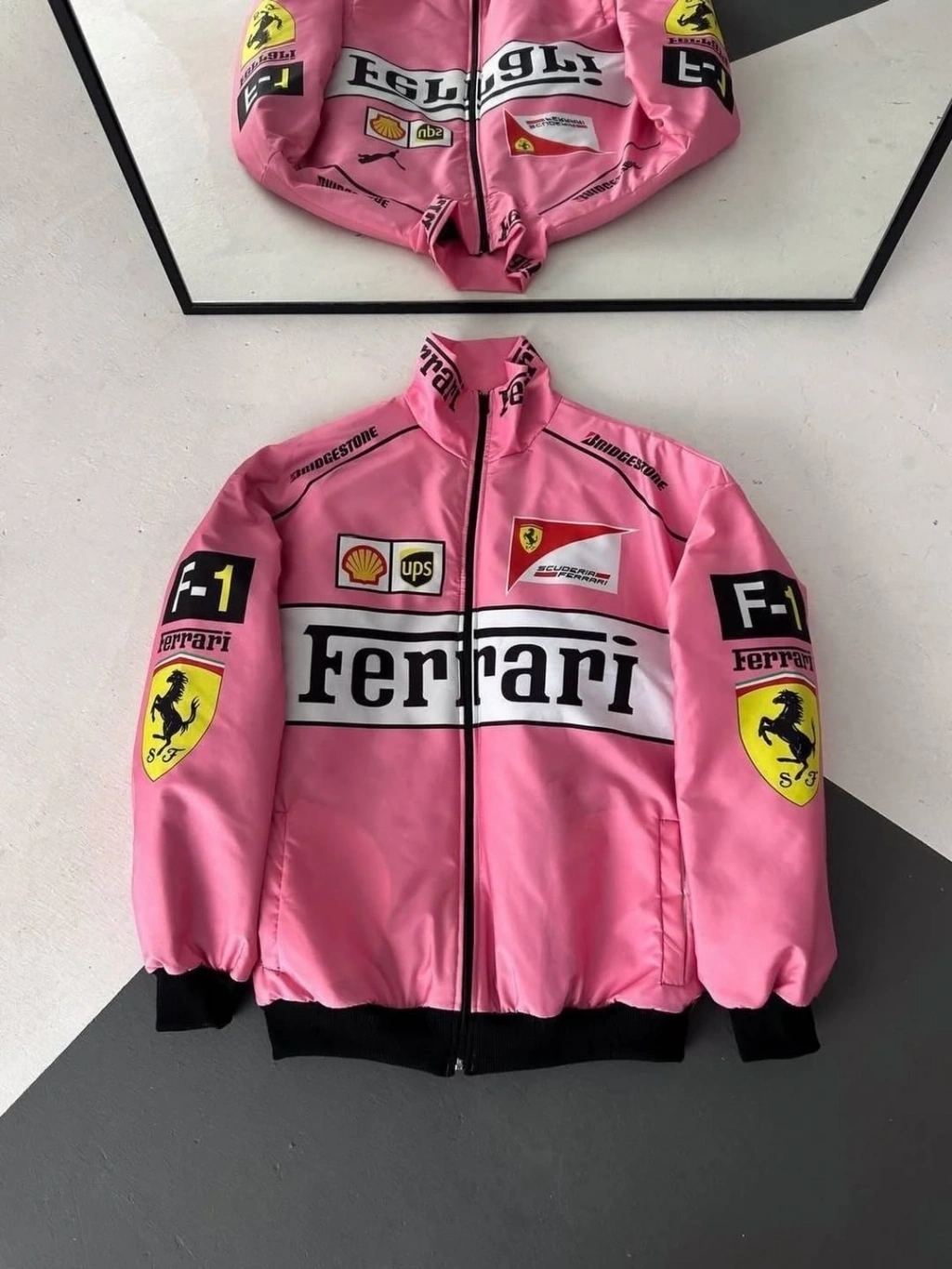 Pink FRR Unisex Bomber Ceket