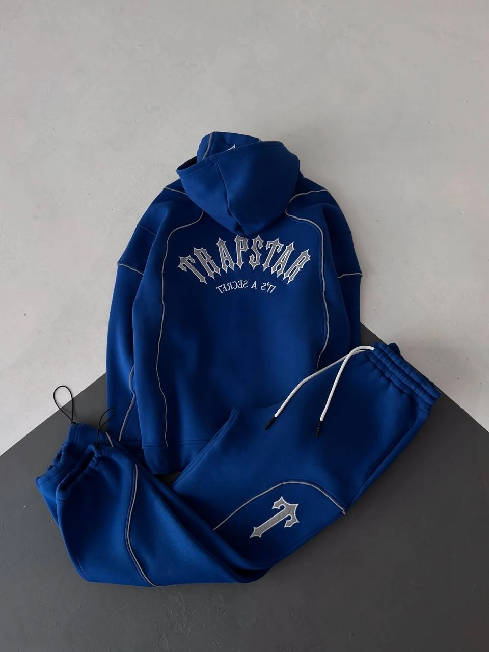 Reflektörlü Maskeli Unisex Eşofman Takımı-Lacivert