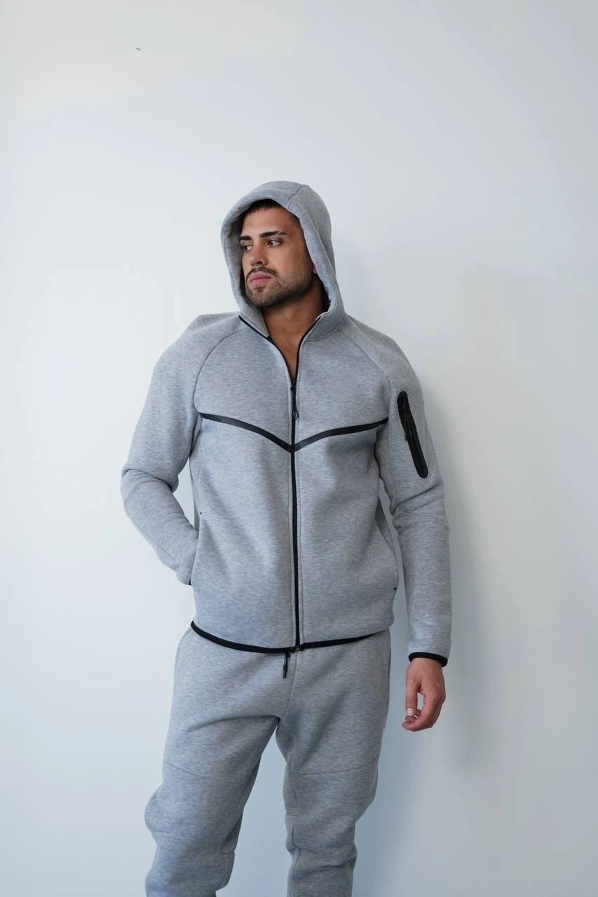 Tech Premium Şardonlu Eşofman Takımı-Gri