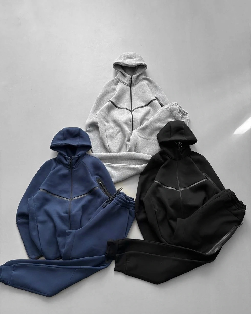 Tech Premium Şardonlu Eşofman Takımı-Lacivert