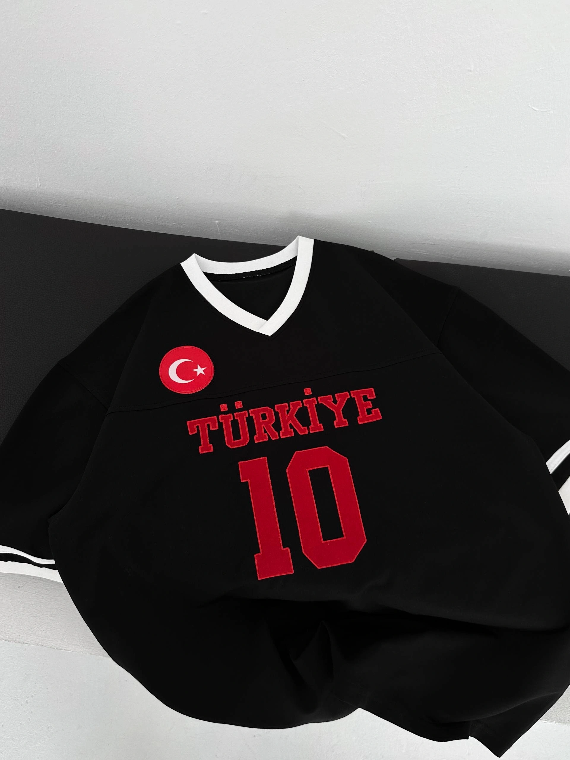 TR 10 Unisex Oversize Tshirt-Siyah