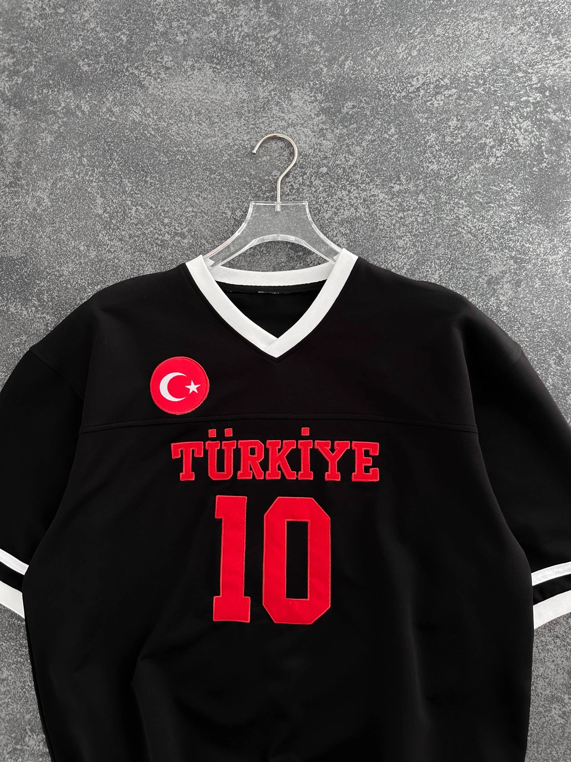 TR 10 Unisex Oversize Tshirt-Siyah