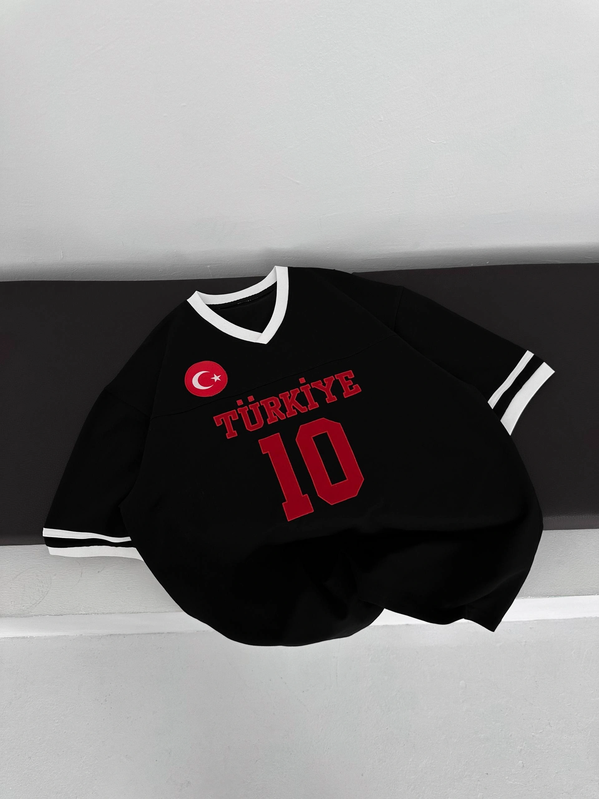 TR 10 Unisex Oversize Tshirt-Siyah