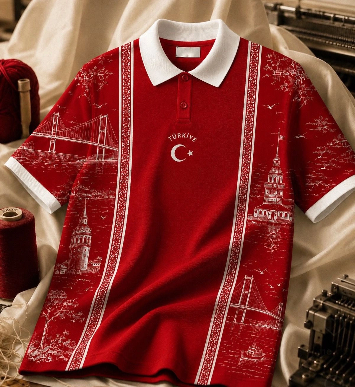 Yeni Sezon Premium Türkiye Tişört-Kırmızı