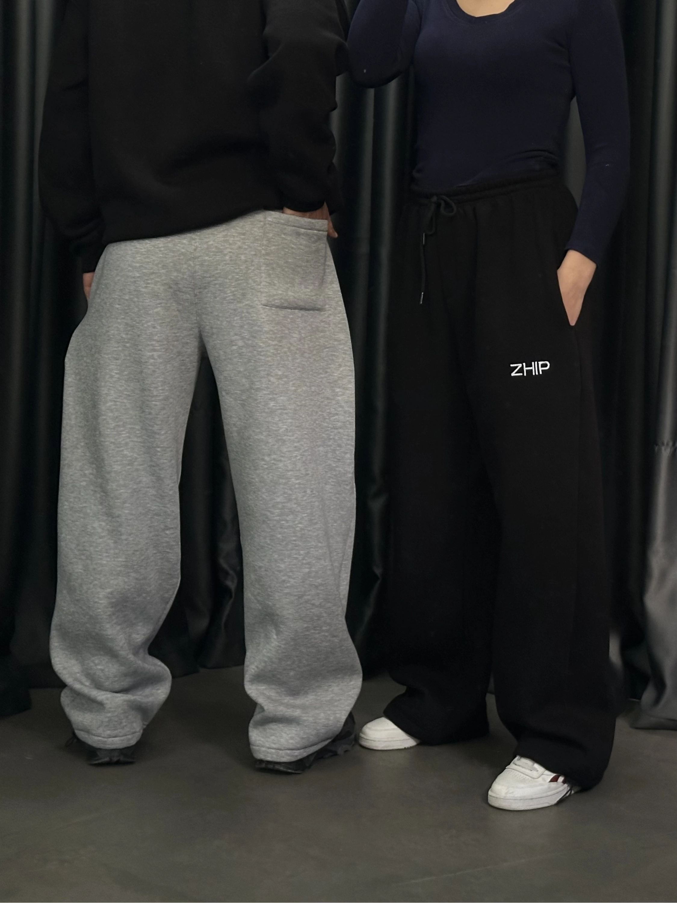 ZHIP Premium Şardonlu Unisex Eşofman-Gri