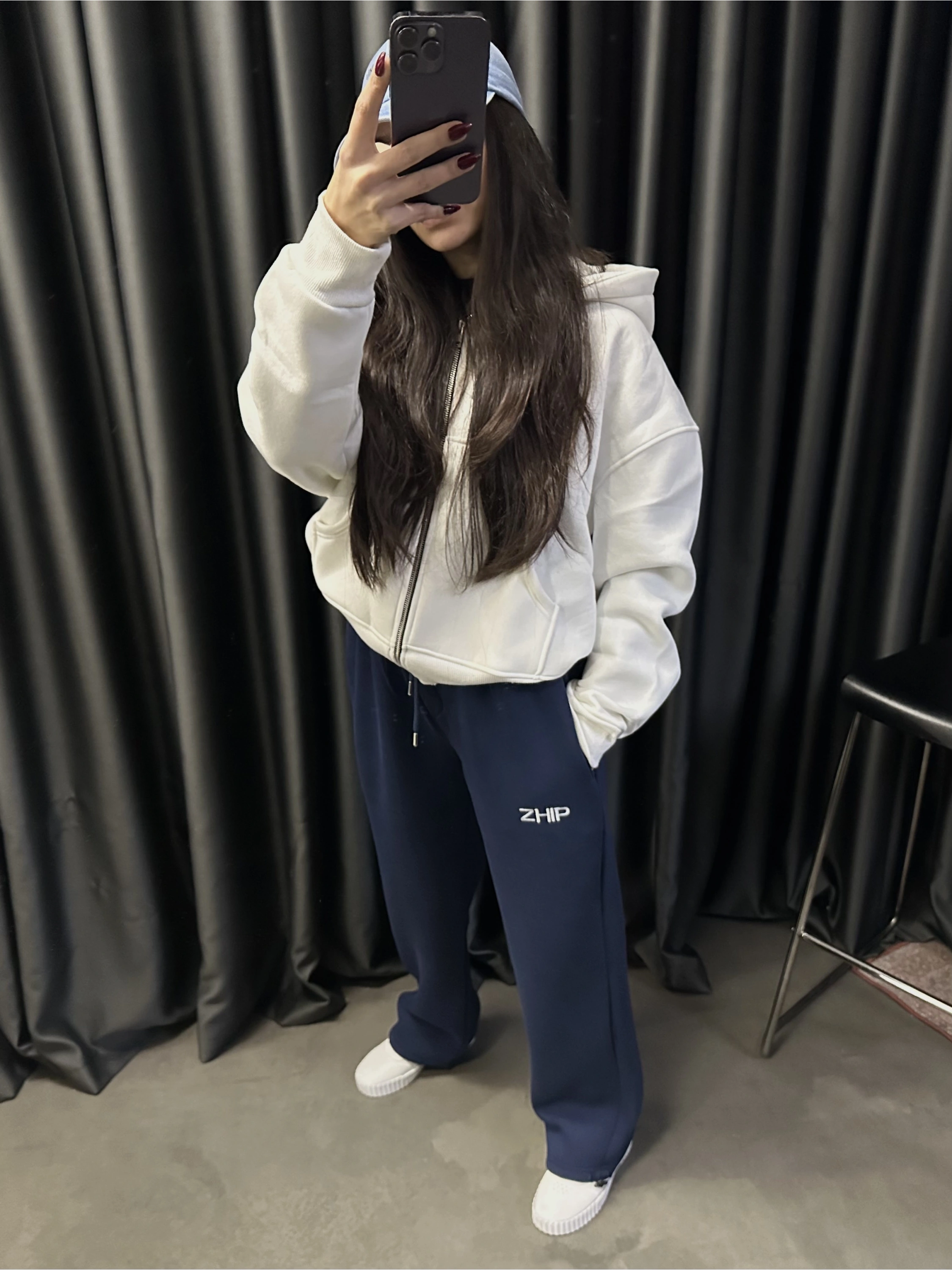 ZHIP Premium Şardonlu Unisex Eşofman-Lacivert