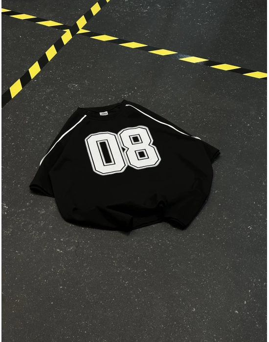 08 Oversize Unisex Tshirt - Siyah