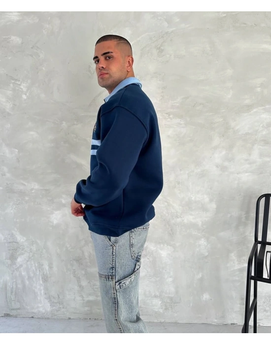 AJ Polo Yaka Unisex Sweatshirt
