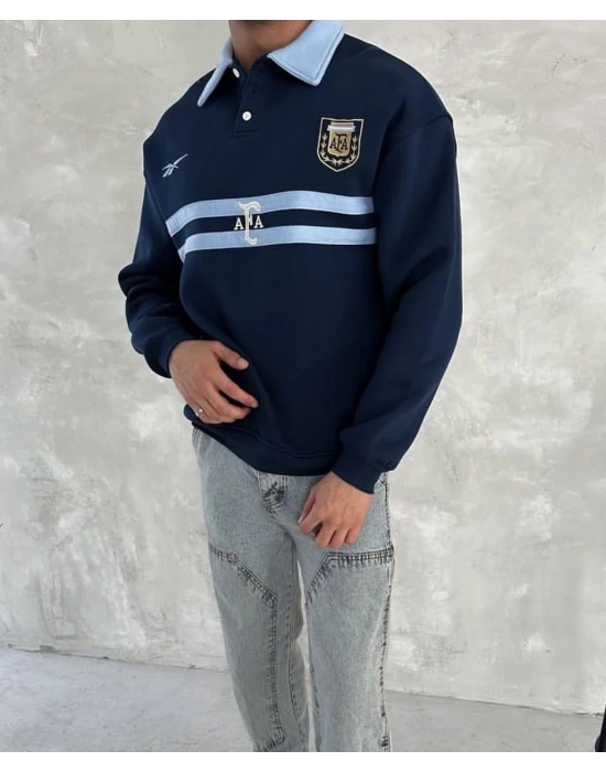 AJ Polo Yaka Unisex Sweatshirt