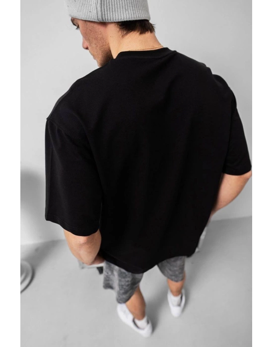Basic Unisex Oversize Tshirt - Siyah