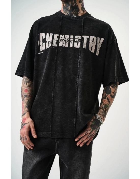 Che Yıkamalı Tasarım Unisex Tshirt