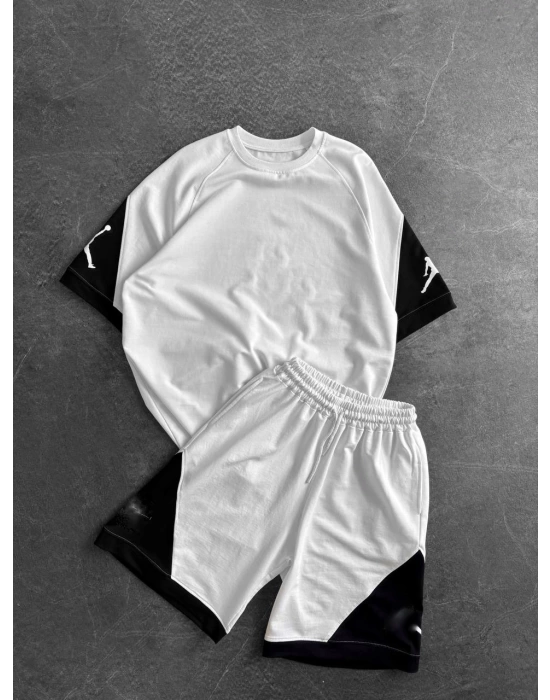 Jr Unisex Şortlu Takım - Beyaz