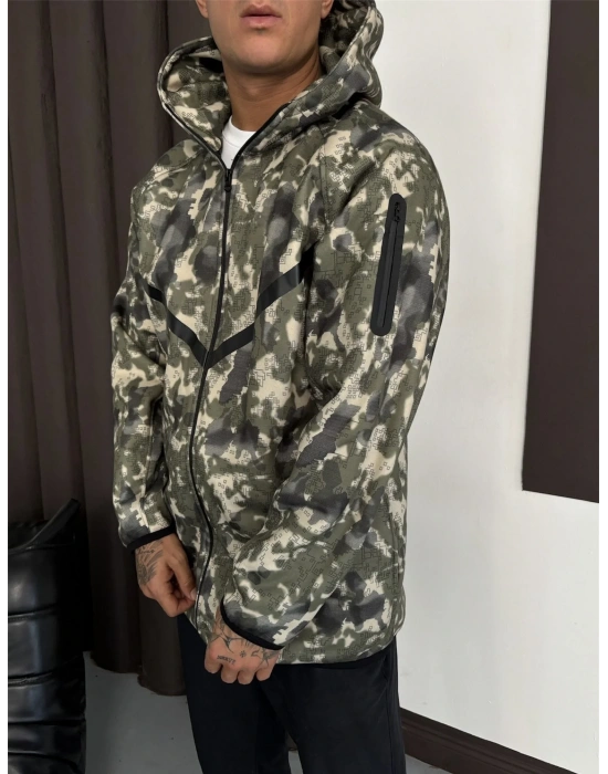 Kamuflaj Desen Tech Hırka