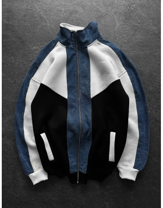 Kot Detay Unisex Hırka-Lacivert