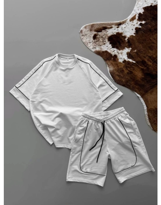 NCT Unisex Şortlu Takım - Beyaz