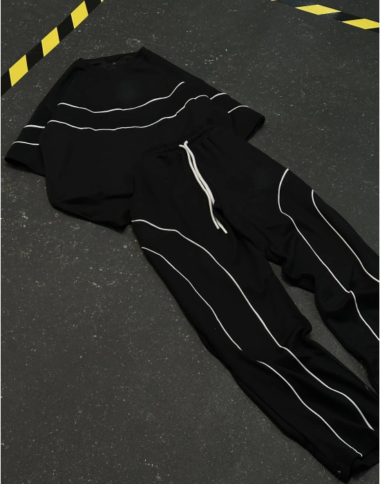 NK Biyeli Unisex Eşofman Takımı - Siyah