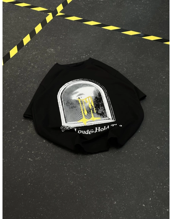 Pain Oversize Unisex Tshirt - Siyah