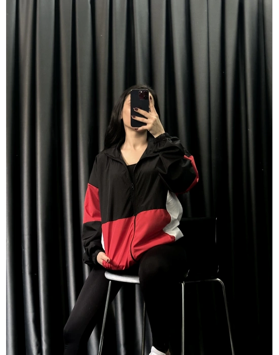 Parçalı Oversize Paraşüt Ceket