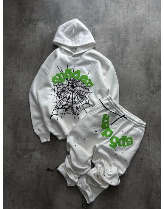Spider Kapüşonlu Şardonlu Eşofman Takımı