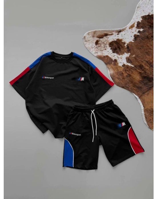 Sport Unisex Şortlu Takım - Siyah
