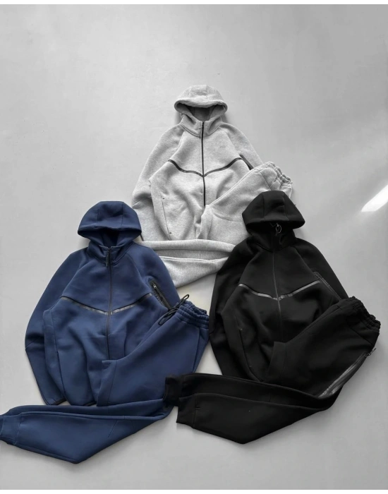 Tech Premium Şardonlu Eşofman Takımı-Lacivert