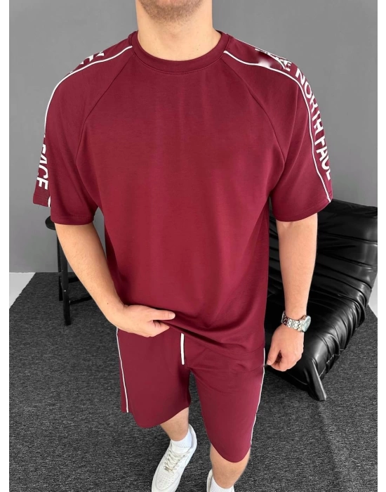 TN Unisex Şortlu Takım - Bordo