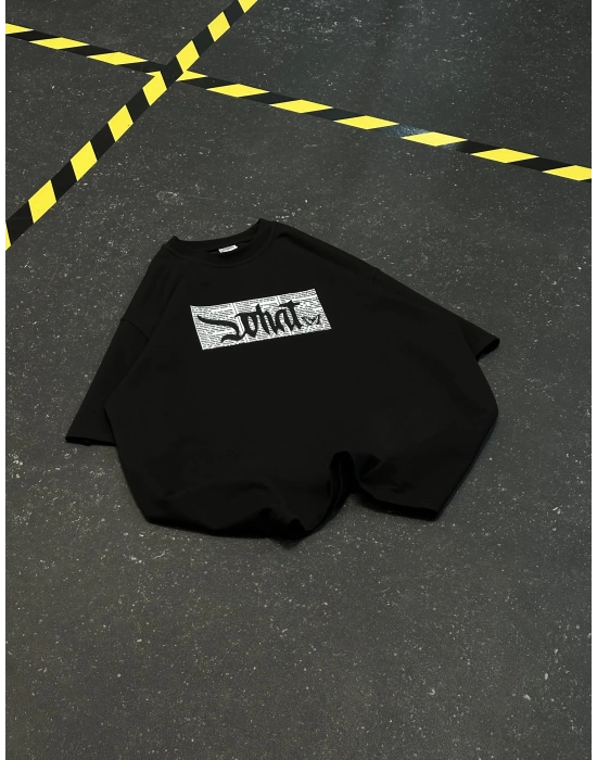 What Oversize Unisex Tshirt - Siyah