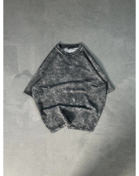 Yıkamalı Basic Unisex Oversize Tshirt