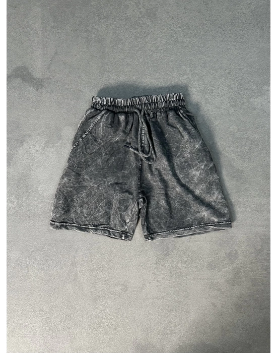 Yıkamalı Basic Unisex Şort