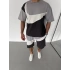 Big Logo Unisex Şortlu Takım - Gri